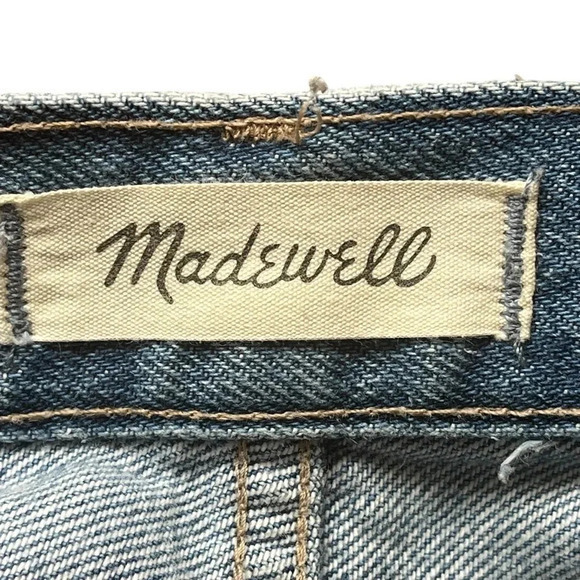 Madewell The MomJean Gilford Wash Ripped Edition Mom Jeans Women‎ Size 32 - Picture 10 of 13
